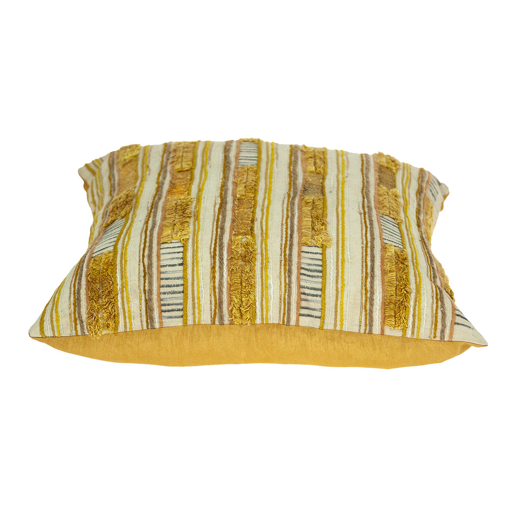 18" Beige Cotton Throw Pillow - Homeroots - Flyclothing LLC