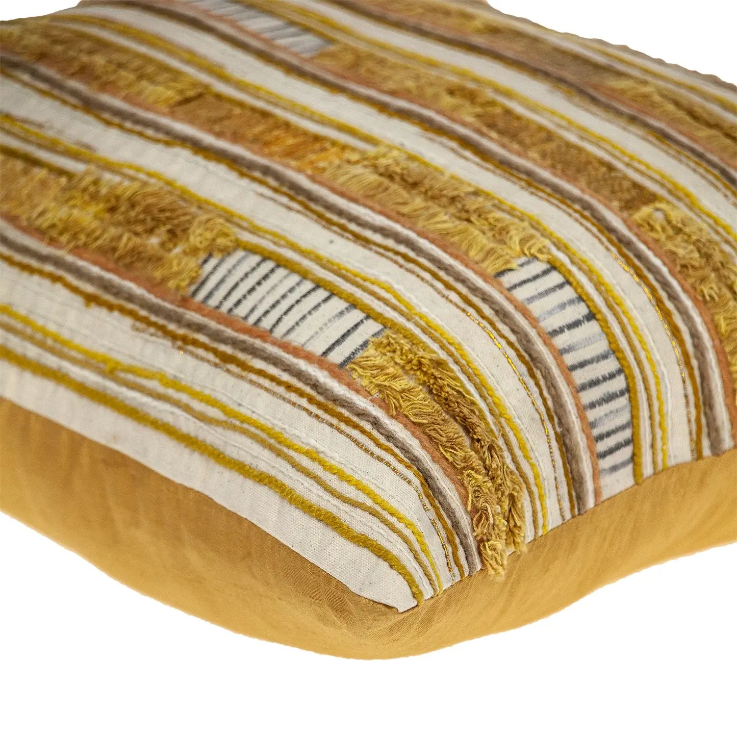 18" Beige Cotton Throw Pillow - Homeroots - Flyclothing LLC