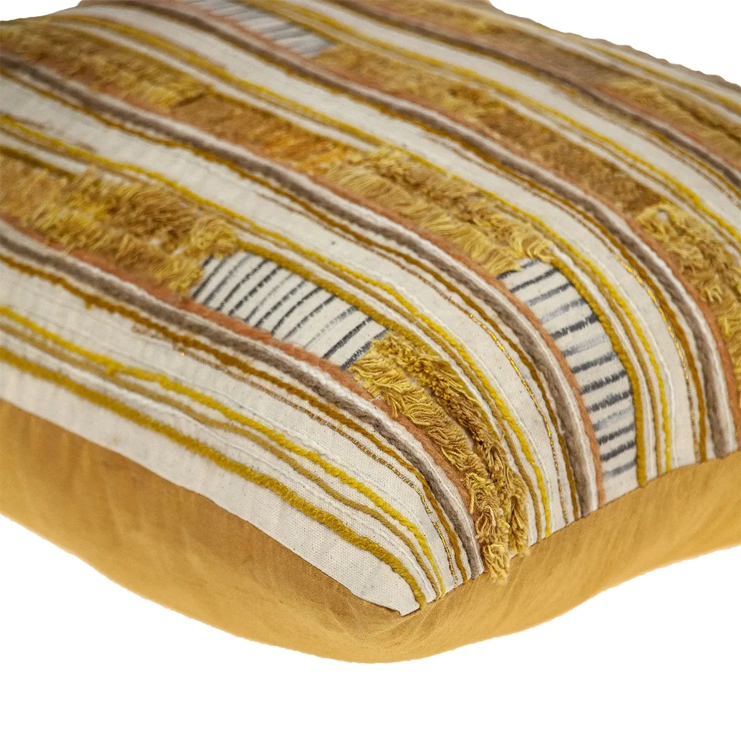 18" Beige Cotton Throw Pillow - Homeroots - Flyclothing LLC