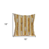 18" Beige Cotton Throw Pillow - Homeroots - Flyclothing LLC