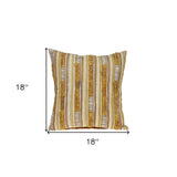 18" Beige Cotton Throw Pillow - Homeroots - Flyclothing LLC