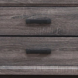 25" Gray Two Drawer Nightstand - Homeroots - Flyclothing LLC
