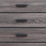 31" Grey Solid Wood Five Drawer Chest - Homeroots - Flyclothing LLC