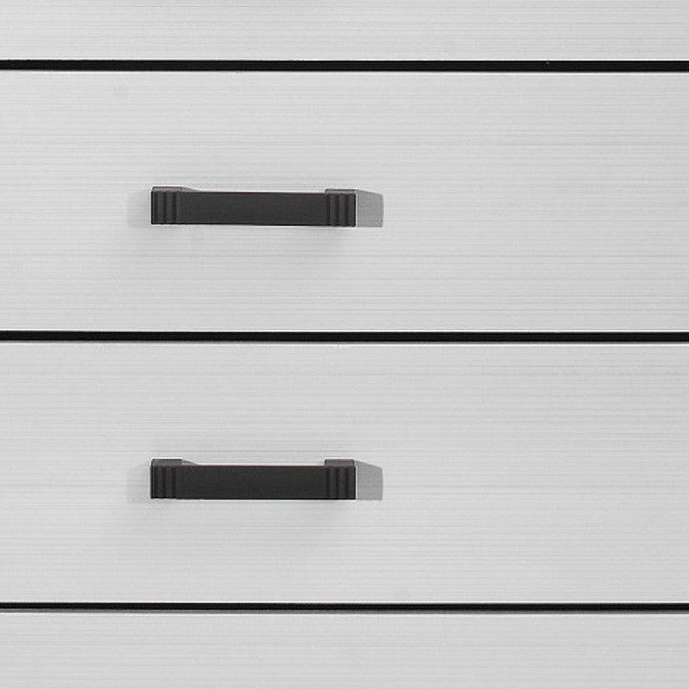 31" White Wood Five Drawer Standard Chest - Homeroots - Flyclothing LLC