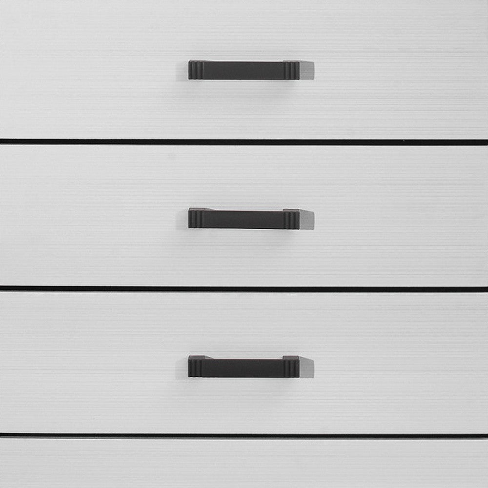 31" White Wood Five Drawer Standard Chest - Homeroots - Flyclothing LLC