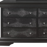 58" Metallic Grey Solid Wood Six Drawer Double Dresser - Homeroots - Flyclothing LLC