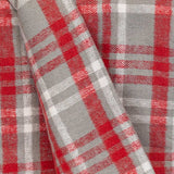 Red Woven Cotton Plaid Throw Blanket - Homeroots - Flyclothing LLC