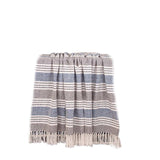 Charcoal Woven Cotton Striped Throw Blanket - Homeroots - Flyclothing LLC