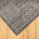 8' X 11' Beige Oriental Power Loom Distressed Stain Resistant Area Rug - Homeroots - Flyclothing LLC