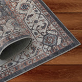 4' X 6' Black Oriental Power Loom Stain Resistant Area Rug - Homeroots - Flyclothing LLC