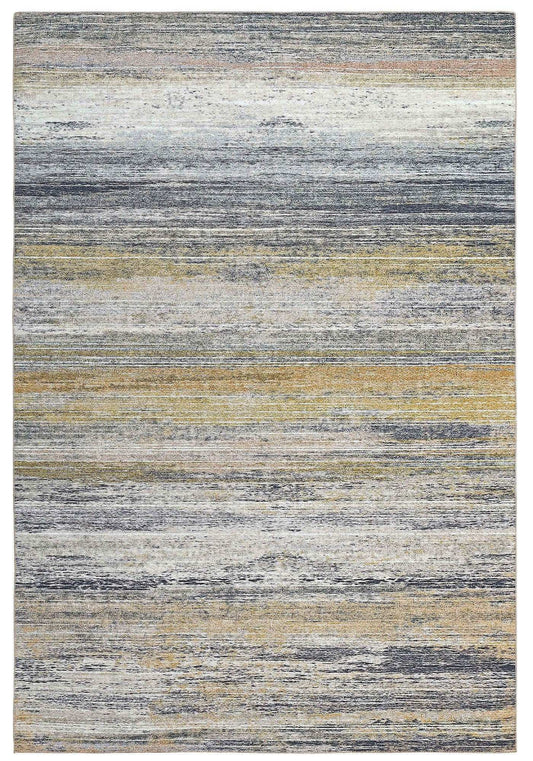 5' X 8' Gold Abstract Stain Resistant Area Rug - Homeroots - Flyclothing LLC