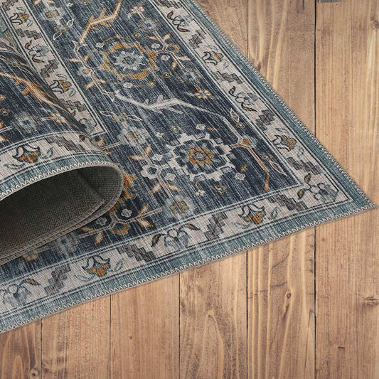 5' X 8' Sage Oriental Power Loom Stain Resistant Area Rug - Homeroots - Flyclothing LLC