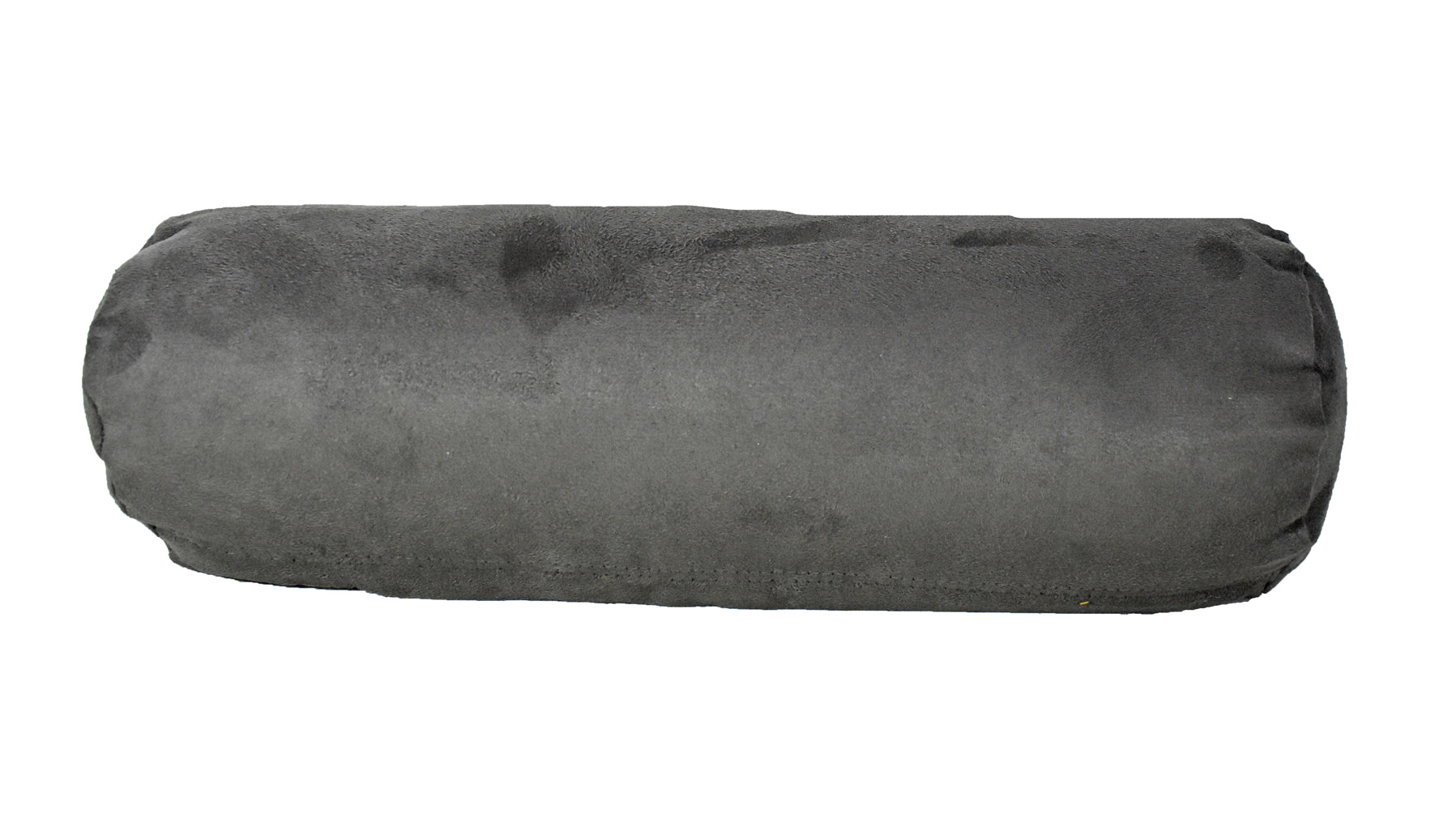 8" X 20" Gray Bolster Zippered Microsuede Solid Color Bolster Pillow - Homeroots - Flyclothing LLC