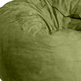 47" Green Microsuede Classic Bean Bag - HomeRoots - Flyclothing LLC