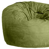 47" Green Microsuede Classic Bean Bag - HomeRoots - Flyclothing LLC
