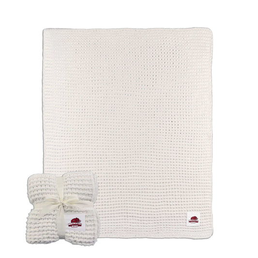 Bridgewater State Cable Knit Throw 50x60 - Logo Brands - Flyclothing LLC