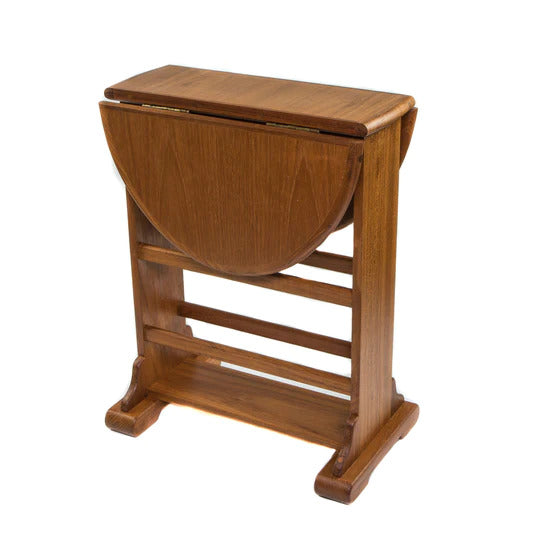 18" Brown Solid Wood Oval End Table - Homeroots - Flyclothing LLC