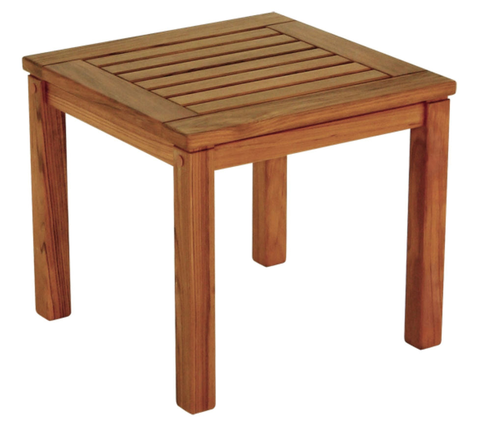18" Brown Solid Wood Square End Table - Homeroots