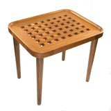 18" Brown Solid Wood Rectangular End Table - Homeroots