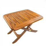 18" Brown Solid Wood Rectangular End Table - Homeroots