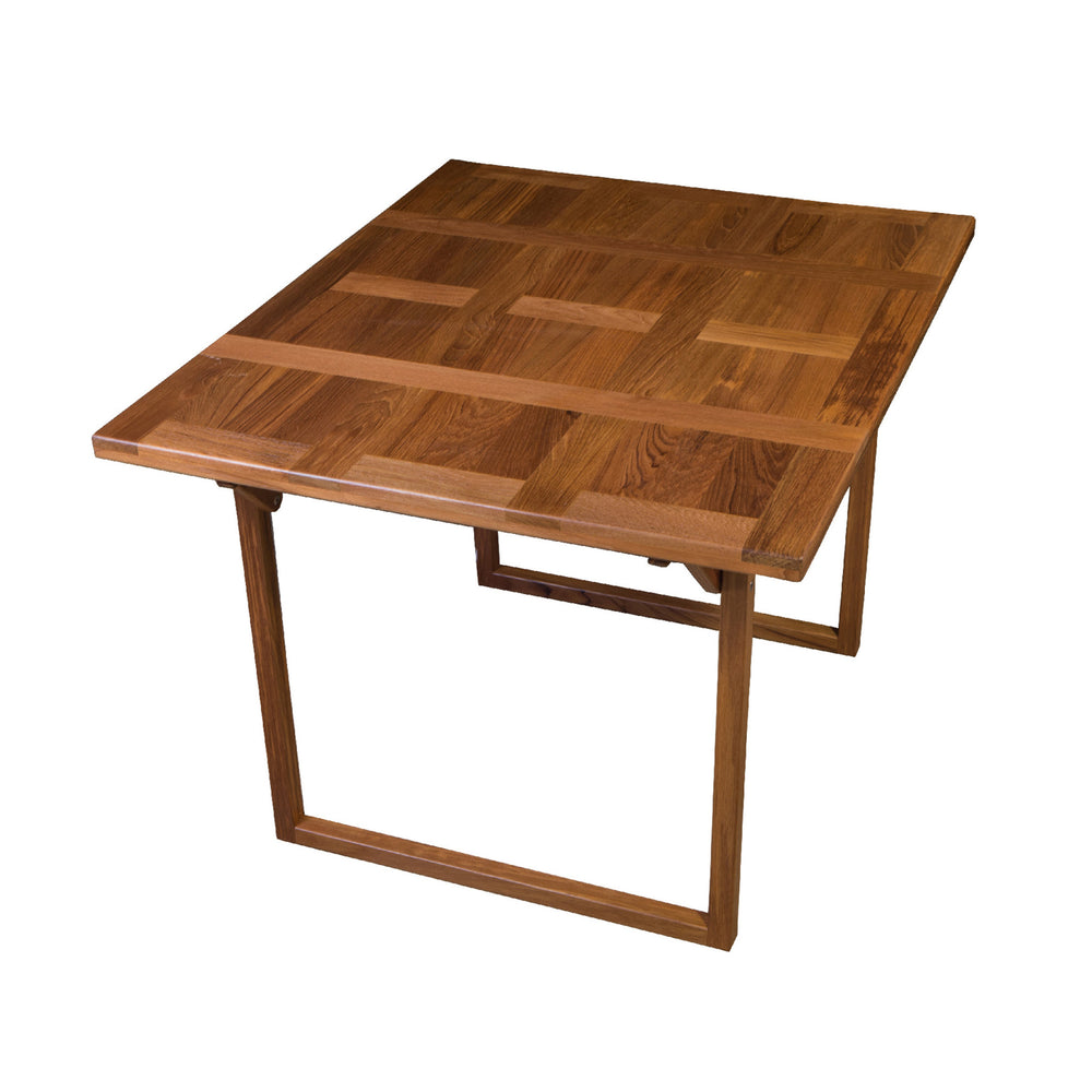 45" Brown Solid Wood Folding Outdoor Side Table - Homeroots - Flyclothing LLC