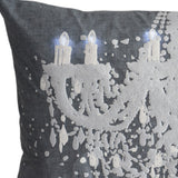 13" X 20" Grey And White Abstract Zippered Polyester Throw Pillow - Homeroots - Flyclothing LLC