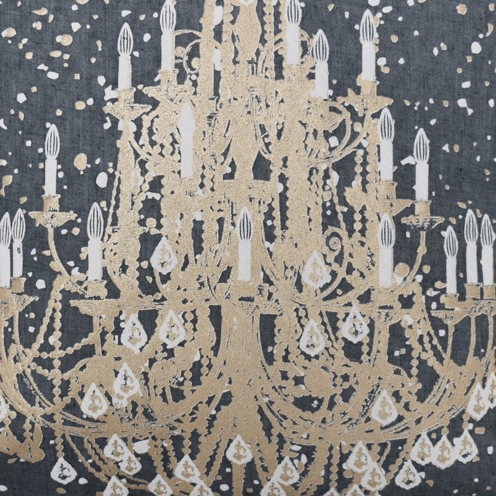 18" X 18" Grey And White Abstract Zippered Polyester Throw Pillow - Homeroots - Flyclothing LLC