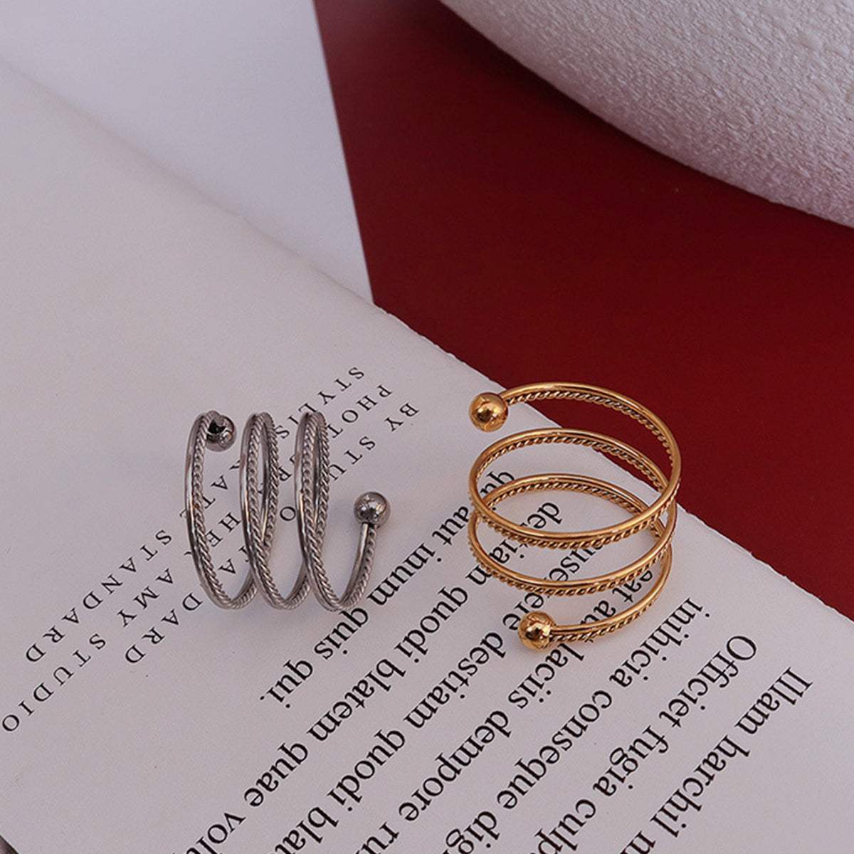 Titanium Steel Wrap Ring - Trendsi - Flyclothing LLC