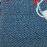 13" X 18" Blue and White Christmas Throw Pillow - Homeroots - Flyclothing LLC