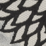 3' X 4' Black And White Floral Non Skid Indoor Outdoor Area Rug - Homeroots - Flyclothing LLC