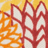 3' X 4' Red Floral Non Skid Indoor Outdoor Area Rug - Homeroots - Flyclothing LLC