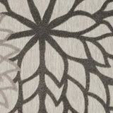 10' X 13' Silver Grey Floral Non Skid Indoor Outdoor Area Rug - Homeroots - Flyclothing LLC