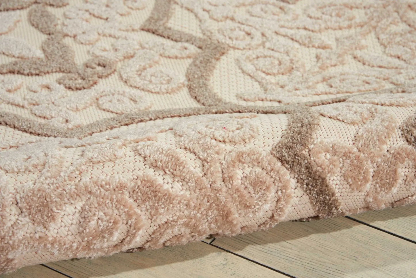10' X 13' Cream Ikat Non Skid Indoor Outdoor Area Rug - Homeroots - Flyclothing LLC