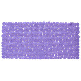 35" Purple Spa Pebbles Non Slip Bathtub Mat - Homeroots