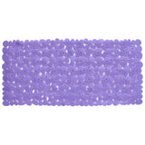 35" Purple Spa Pebbles Non Slip Bathtub Mat - Homeroots
