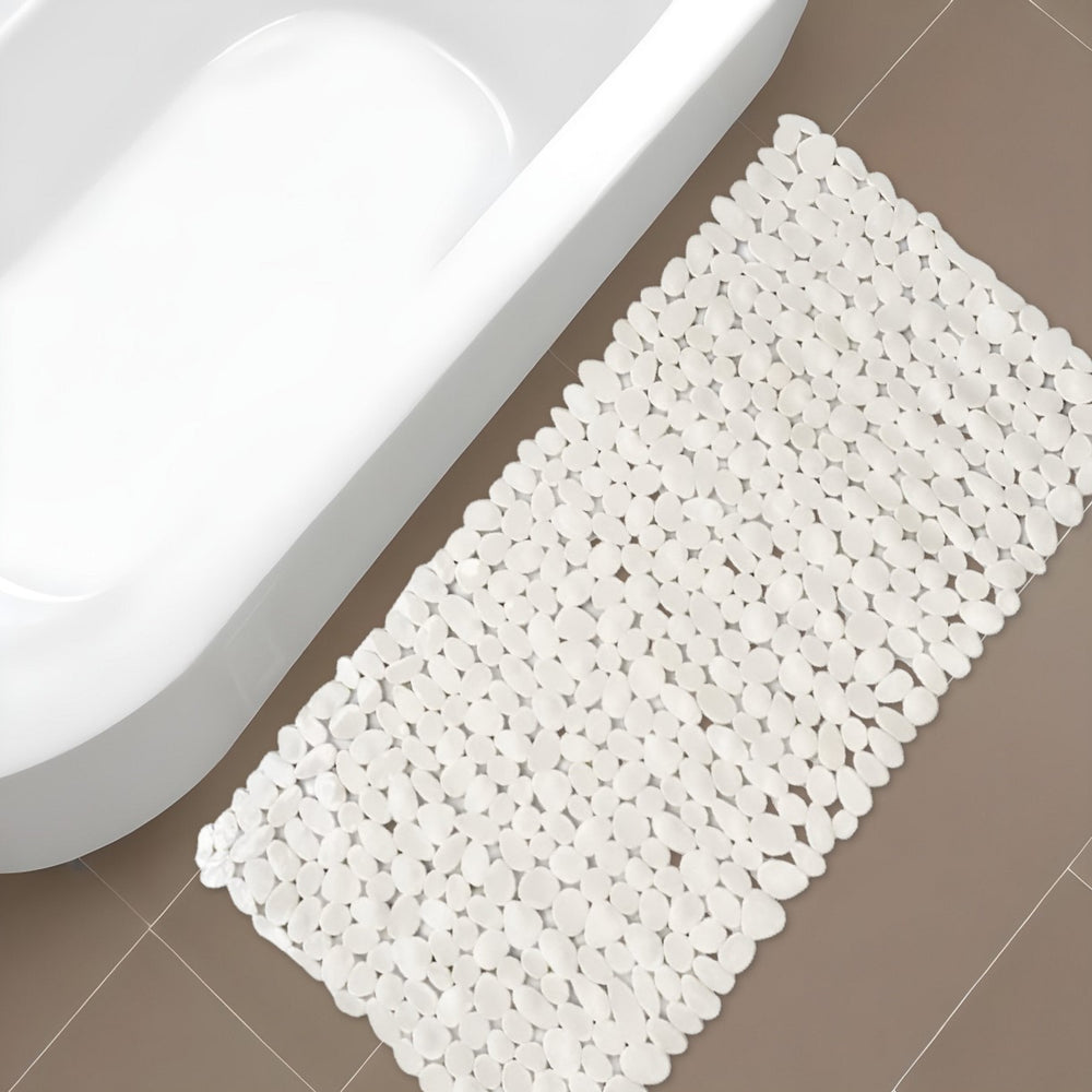 35" Beige Spa Pebbles Non Slip Bathtub Mat - Homeroots - Flyclothing LLC