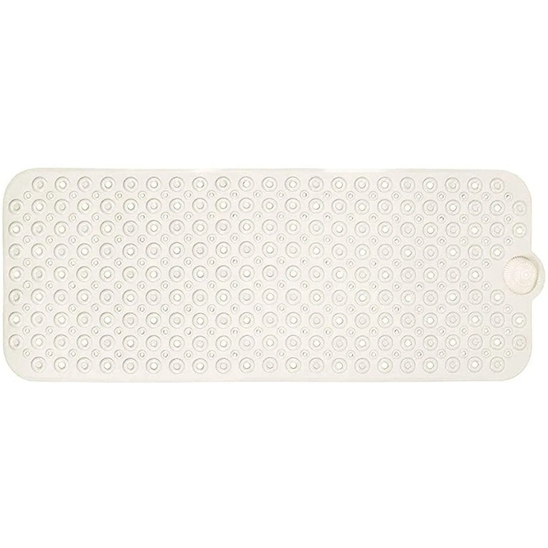 40" Ivory Beige Bubbles Non Slip Bath Mat - Homeroots - Flyclothing LLC