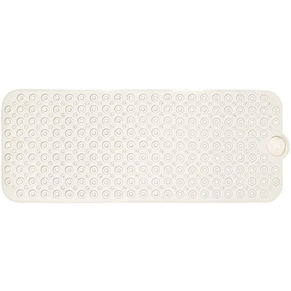 40" Ivory Beige Bubbles Non Slip Bath Mat - Homeroots - Flyclothing LLC