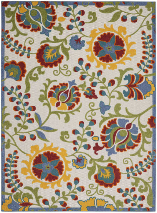 12' X 15' Ivory Toile Non Skid Indoor Outdoor Area Rug - Homeroots - Flyclothing LLC