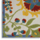 2' X 12' Ivory Toile Non Skid Indoor Outdoor Runner Rug - Homeroots - Flyclothing LLC