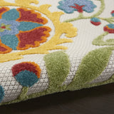 3' X 4' Ivory Toile Non Skid Indoor Outdoor Area Rug - Homeroots - Flyclothing LLC