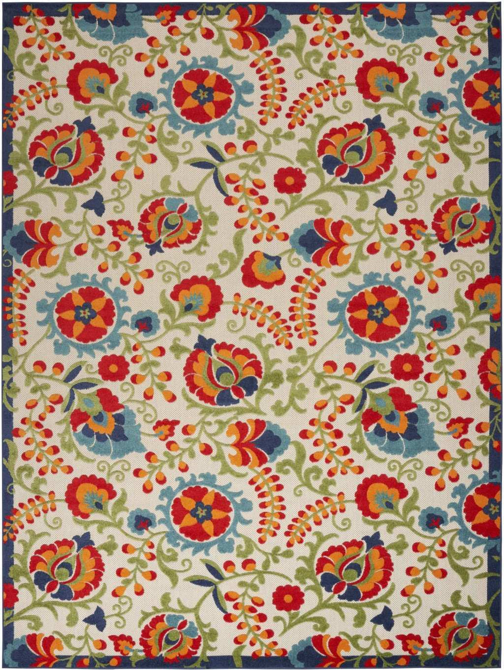 9' X 12' Beige Orange And Red Toile Non Skid Indoor Outdoor Area Rug - Homeroots - Flyclothing LLC