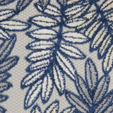 2' X 8' Ivory And Navy Floral Non Skid Indoor Outdoor Runner Rug - Homeroots - Flyclothing LLC