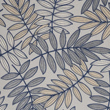 9' X 12' Ivory And Navy Floral Non Skid Indoor Outdoor Area Rug - Homeroots - Flyclothing LLC