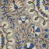 10' X 13' Grey Floral Non Skid Indoor Outdoor Area Rug - Homeroots