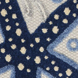 2' X 10' Blue And Grey Animal Print Non Skid Runner Rug - Homeroots - Flyclothing LLC