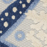 3' X 4' Blue And Grey Animal Print Non Skid Indoor Outdoor Area Rug - Homeroots - Flyclothing LLC