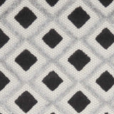 2' X 10' Black And White Gingham Non Skid Indoor Outdoor Runner Rug - Homeroots - Flyclothing LLC