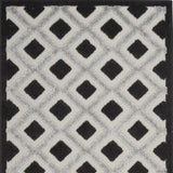 3' X 4' Black And White Gingham Non Skid Indoor Outdoor Area Rug - Homeroots
