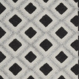 3' X 4' Black And White Gingham Non Skid Indoor Outdoor Area Rug - Homeroots
